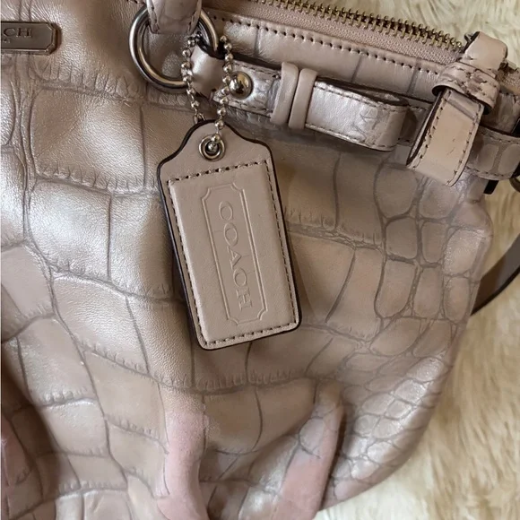 COACH Project Piece - Croc embossed Leather Tote Bag - Women's Handbag - Picture 3 of 11